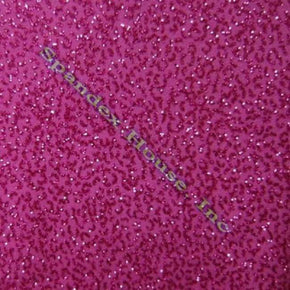  Fuchsia Glitter on Polyester Spandex