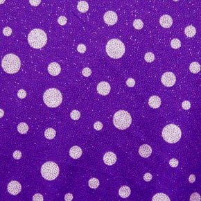  Purple Glitter on Mesh