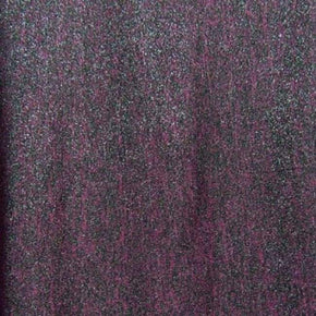  Silver/Plum Shiny Glitter on Polyester Spandex