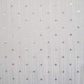  Holographic Foil Sequins on Polyester Spandex