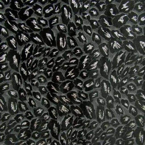  Silver/Black Glitter Velvet on Velvet 