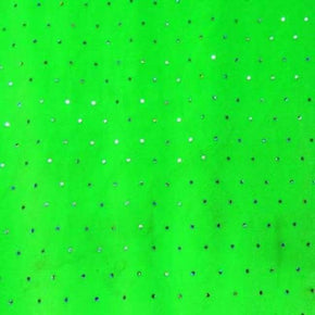  Silver/Neon Green Holographic Glitter Metallic Foil on Velvet on Velvet 