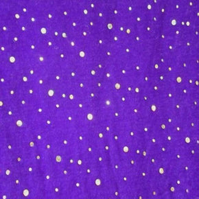  Silver/Purple Holographic Sequins Velvet on Velvet 