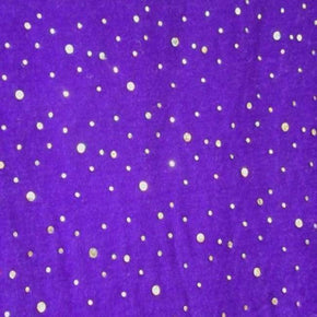  Silver/Purple Holographic Sequins Velvet on Velvet 