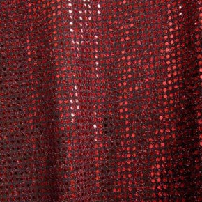  Red Glued 3mm Sequins on Lurex