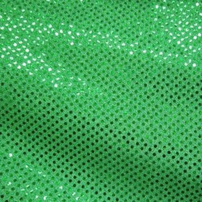  Green Glued 3mm Sequins on Lurex