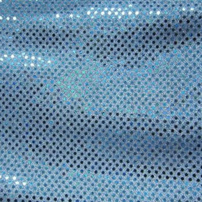  Light Blue Glued 3mm Sequins on Lurex