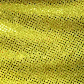  Yellow Glued 3mm Sequins on Lurex