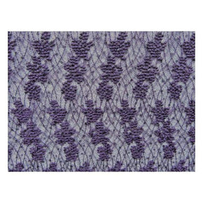  Purple Fancy Heavy Embroidery Floral Guipure & Sequin Crochet Lace