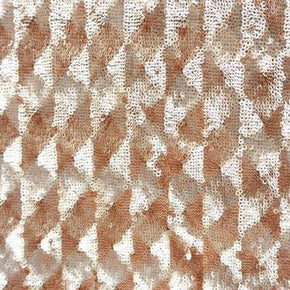  Nude Heavy 3mm Sequins on Mesh