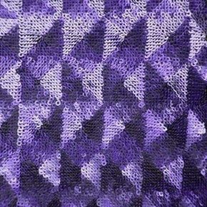  Purple Heavy 3mm Sequins on Mesh