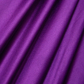 Solid Colored Shiny Millikin Tricot on Nylon Spandex, 4 Way Stretch, Royal Purple