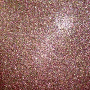 Brown Holographic Glitter on Interlock PVC