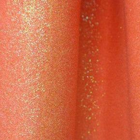  Neon Orange Holographic Glitter on Interlock PVC