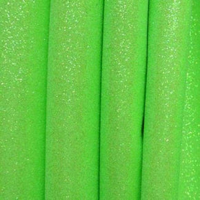  Neon/Green Holographic Glitter on Interlock PVC