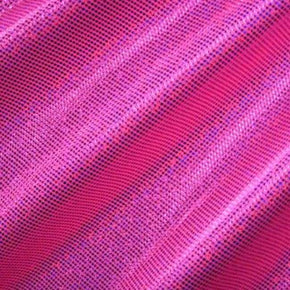 Fuchsia Holographic Foil Dot on Nylon Spandex