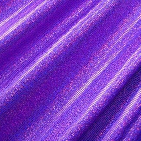  Purple Holographic Foil Dot on Nylon Spandex