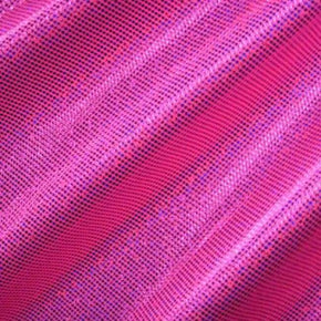  Fuchsia Holographic Foil Dot on Nylon Spandex