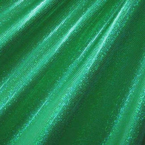  Kelly/Green Holographic Foil Dot on Nylon Spandex