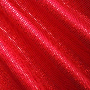  Red Holographic Foil Dot on Nylon Spandex