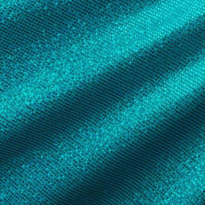  Turquoise Holographic Foil Dot on Nylon Spandex