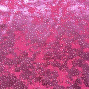  Lavender/Hot Pink Holographic Metallic Foil on Nylon Spandex