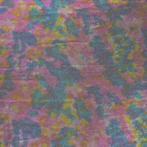Multi-Colored Holographic Metallic Foil on Nylon Spandex