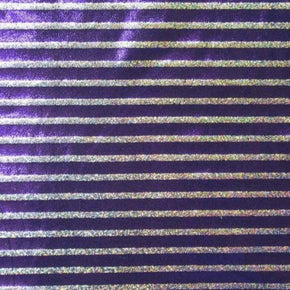  Purple Shiny Holographic on Nylon Spandex