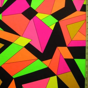 Multi-Colored Kaleidoscope Print on Nylon Spandex