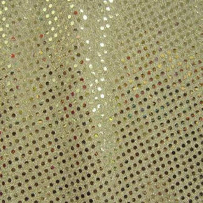  Gold Glued 3mm Sequins on Lurex