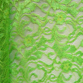  Green Fancy Floral Lace 