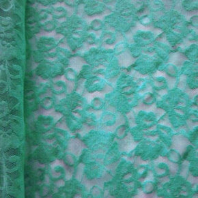  Turquoise Fancy Floral Lace 