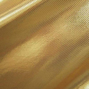  Gold/Nude Laser Foil Dot on Nylon Spandex