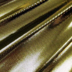  Gold/Black Laser Foil Dot on Nylon Spandex