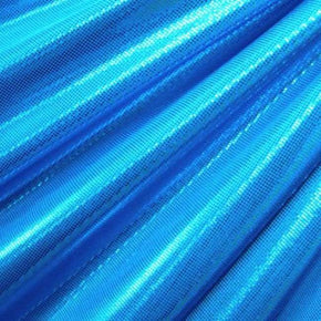 Turquoise Laser Foil Dot on Nylon Spandex
