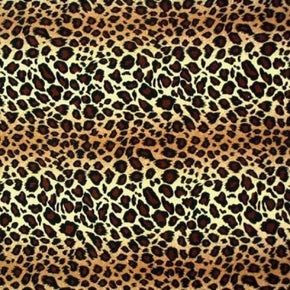 Multi-Colored Leopard Print on Polyester Spandex