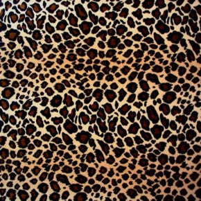 Multi-Colored Leopard Print Velvet on Velvet 