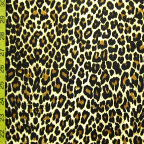 Multi-Colored Leopard Print on Polyester Spandex