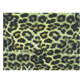  Brown/Beige Leopard Printed Mesh 