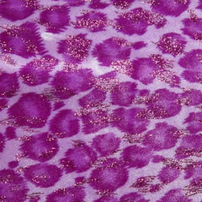  Violet Leopard Print Velvet on Velvet 