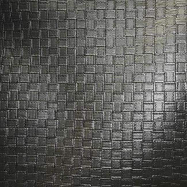 Weave Pattern Vinyl on PVC Black