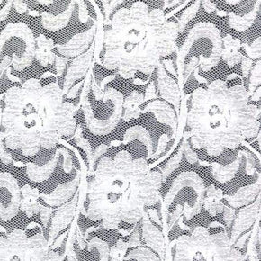  White Fancy Floral Lace 