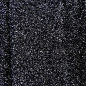  Silver/Black Shiny Lurex on Polyester Spandex