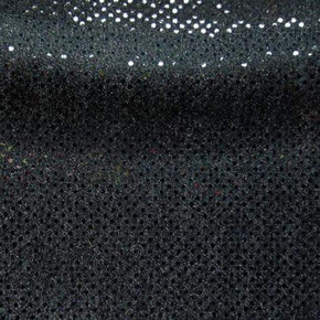  Black Glued 3mm Sequins on Lurex