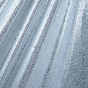  Silver Matrix Dot Metallic Foil on Nylon Spandex