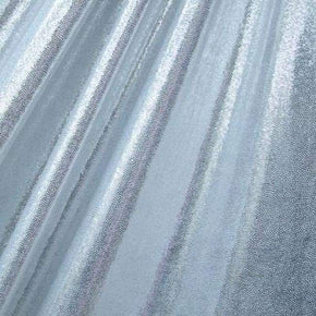  Silver Matrix Dot Metallic Foil on Nylon Spandex