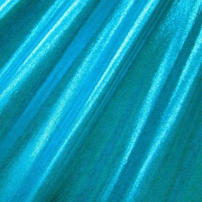  Turquoise Matrix Dot Metallic Foil on Nylon Spandex