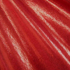  Red Matrix Dot Metallic Foil on Nylon Spandex