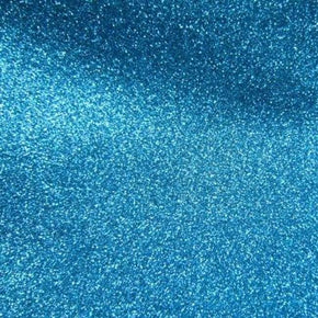  Turquoise Medium Finish Glitter on Interlock PVC