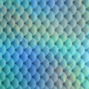 Multi-Colored Mermaid Mirror Foil on Polyester Spandex